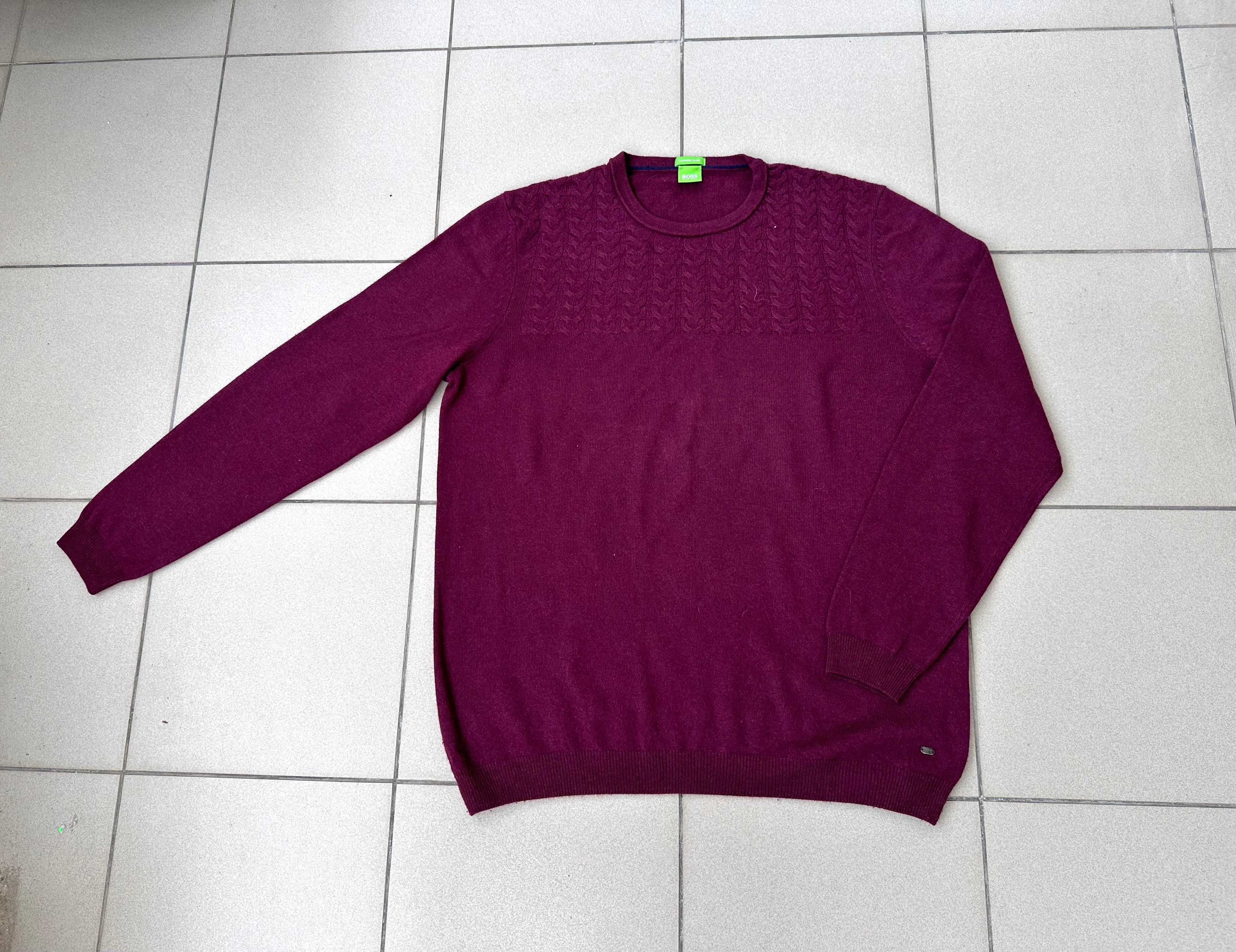 Sweter kaszmirowy Hugo Boss męski elegancki r. XL