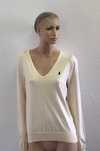 Sweter w serek Ralph Lauren roz. XL