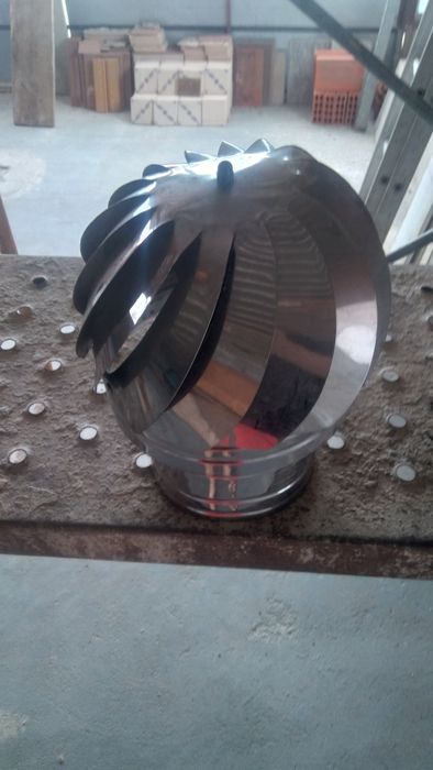 Cabecote de chaminé em Inoxidável novo.