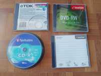 Vendo 9 CD-R, 1 CD-RW,  1 DVD+RW e 1 DVD-RW -  Imation Verbatim TDK