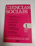 Ciências Sociais, n 1