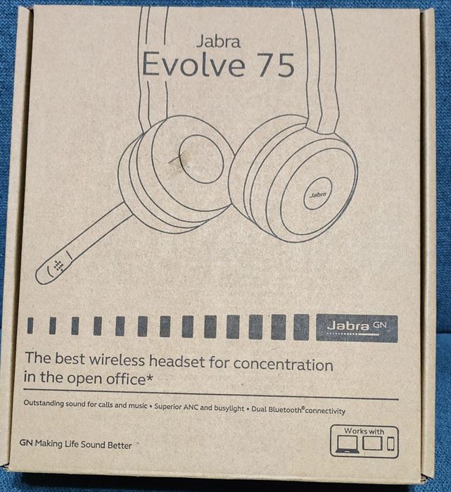 Nowe Słuchawki Jabra Evolve 75 ANC