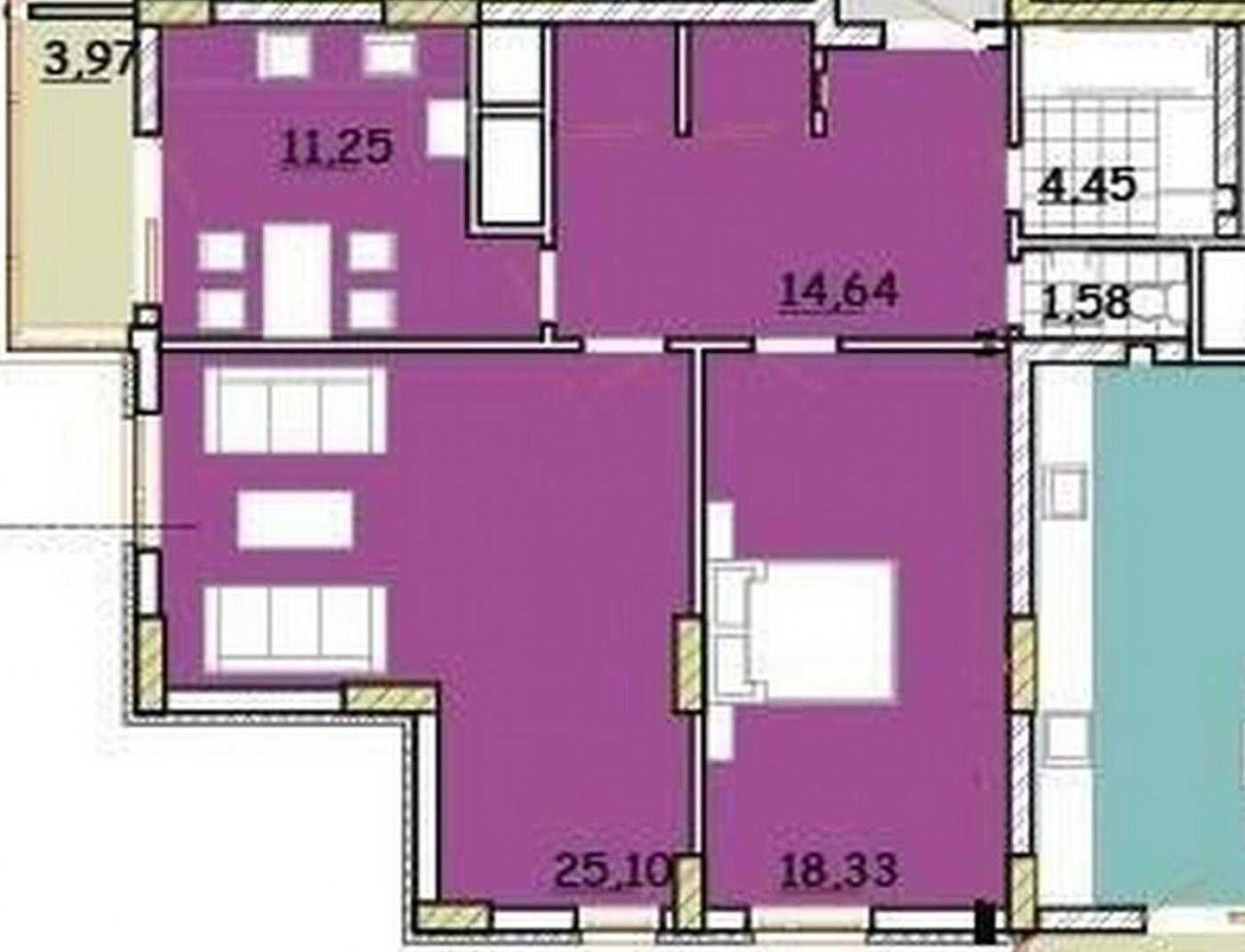 Продаж 2 кімнатної квартири, вулиця Очеретяна, ЖК Strim Towers