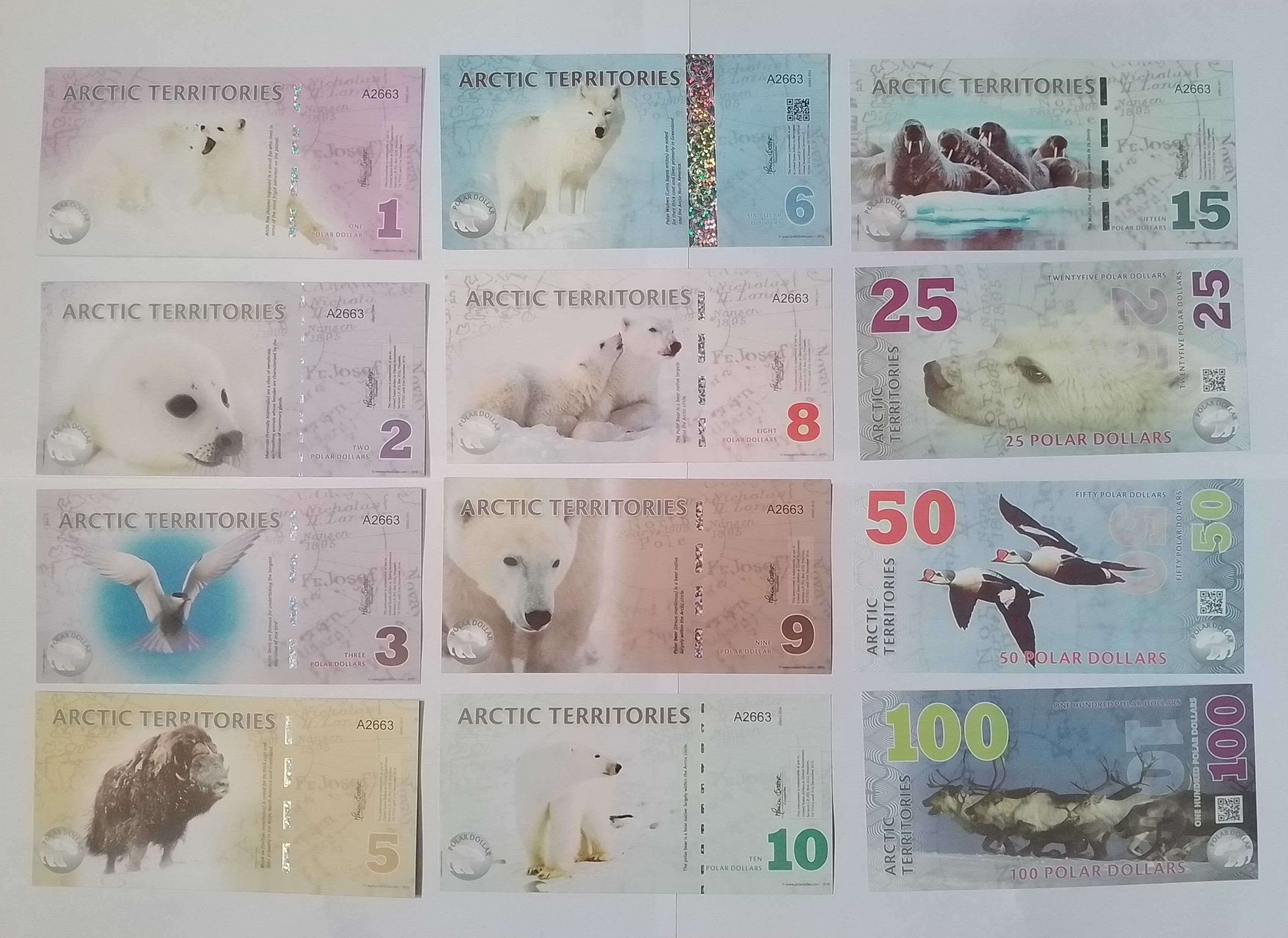 14 банкнот Антарктика
