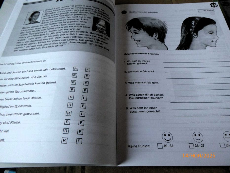 зошит для тестів до курсу німецької мови