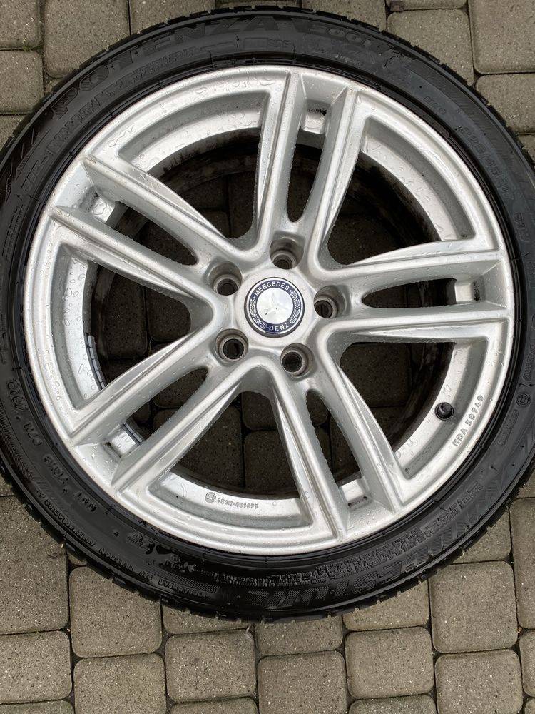 Alufelgi 5x112 17 cali Mercedes C klass E klass opony 225/45/17