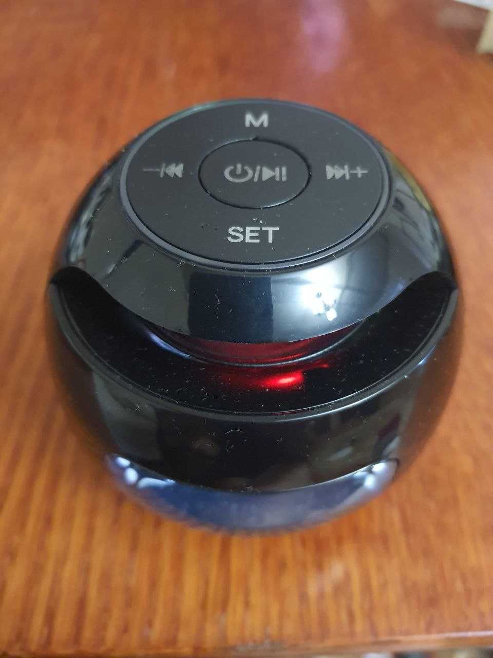 Портативна Bluetooth-колонка з годинником KIMISO KMS-K12 Чорна