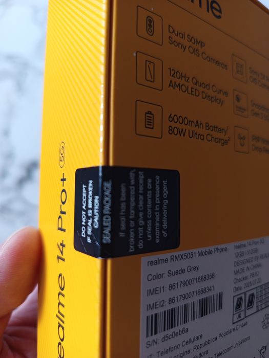 Smartfon REALME 14 Pro+ 5G 12/512GB 6.83" 120Hz Szary