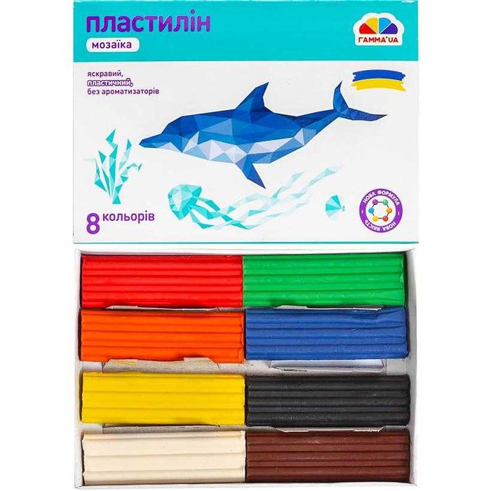 Пластилин "Захоплення" 6, 8 , 10 цветов, "Гамма" - РАЗНЫЕ