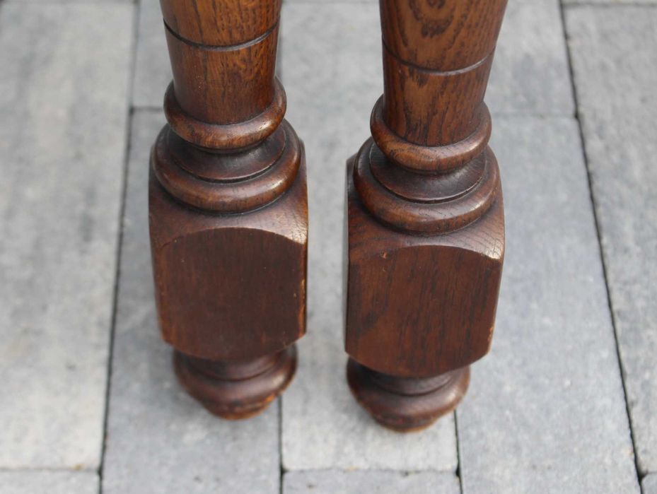 Krzesła dębowe tapicerowane na bonelu kpl. 4 szt.