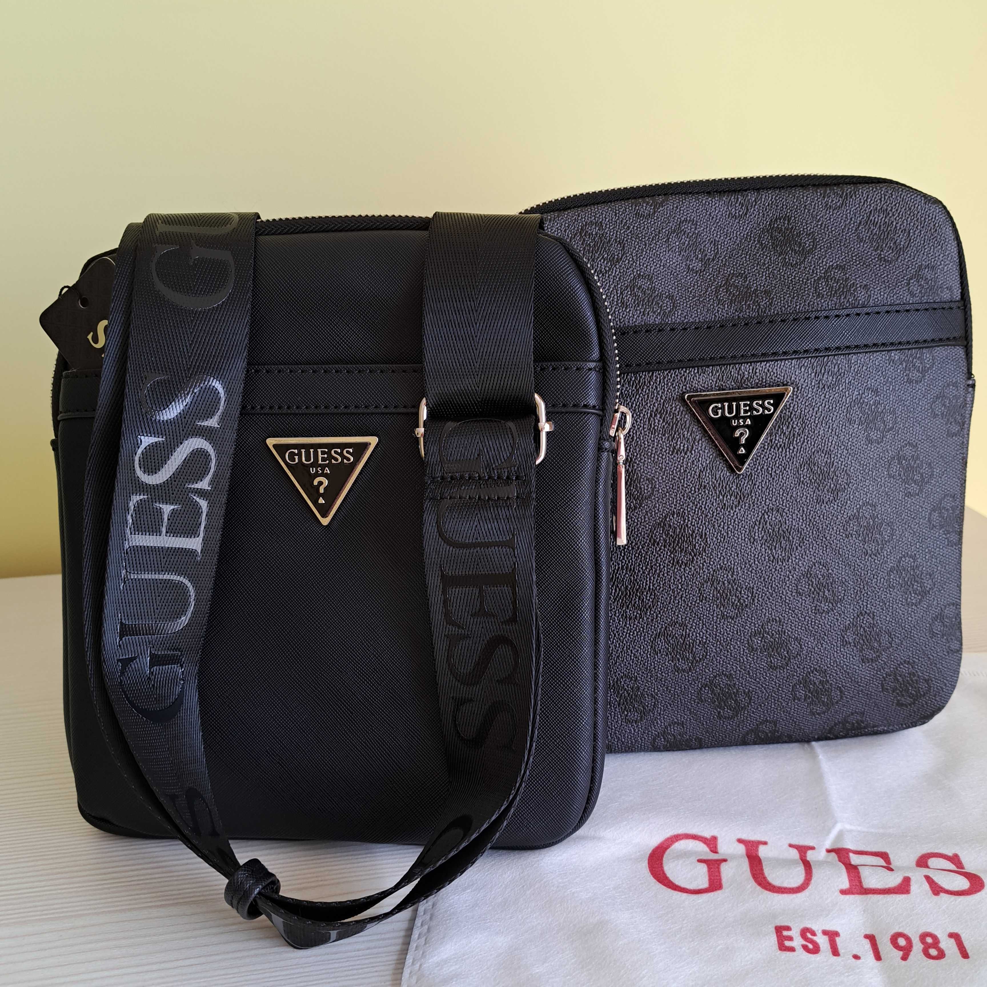 Сумка чоловіча GUESS  Сумка мужская Гесс Гуес ОРИГІНАЛ Vezolla барсетк