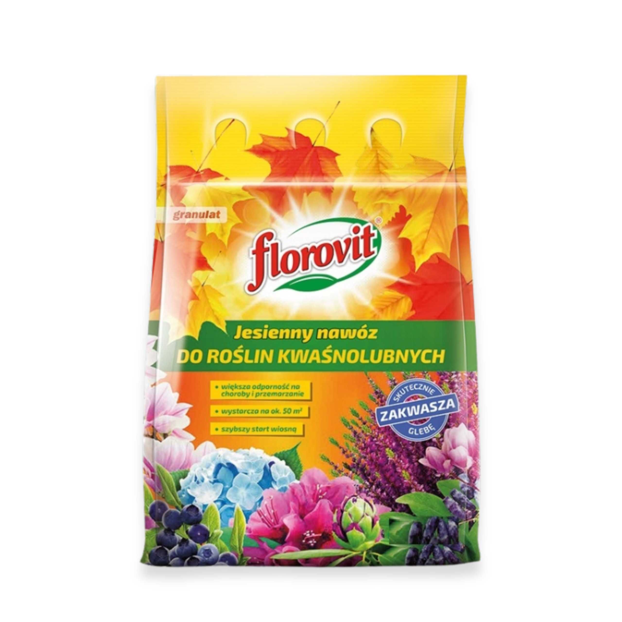 Nawóz jesienny FLOROVIT do roślin kwaśnolubnych 3kg do borówki wrzosów