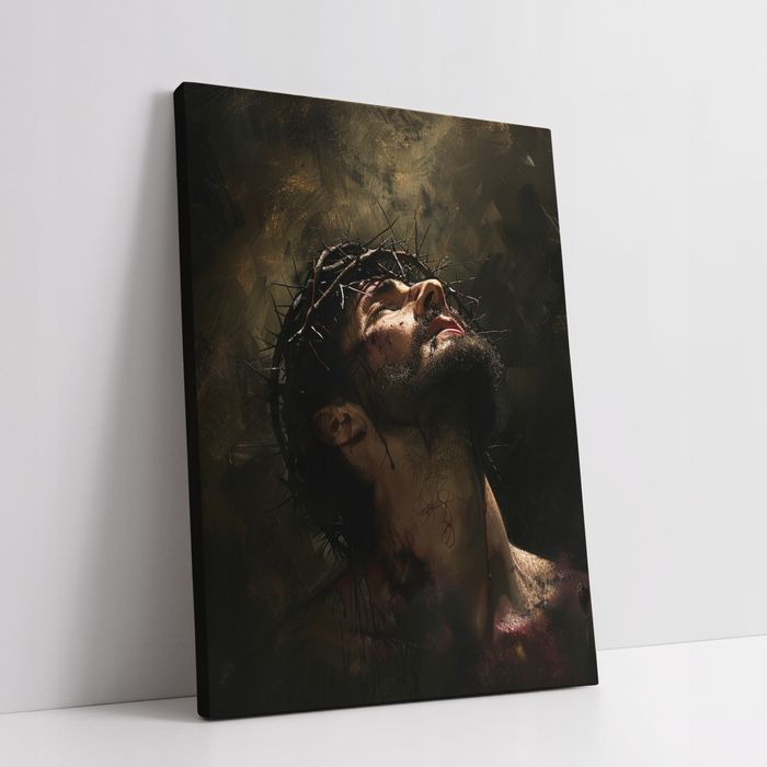 Obraz na płótnie "Jezus Chrystus w Koronie Cierniowej" 30x40 cm