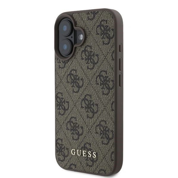 Etui Guess do iPhone 16 Hardcase Classic Brown