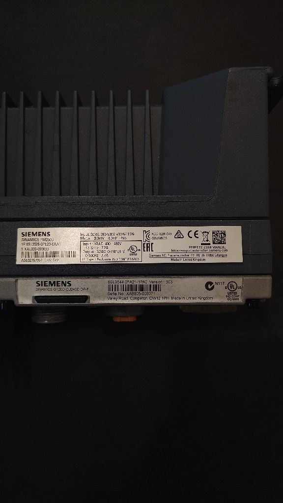Falownik Siemens SINAMICS G120D 30kW IP66 PM250D + CU240D DP-F