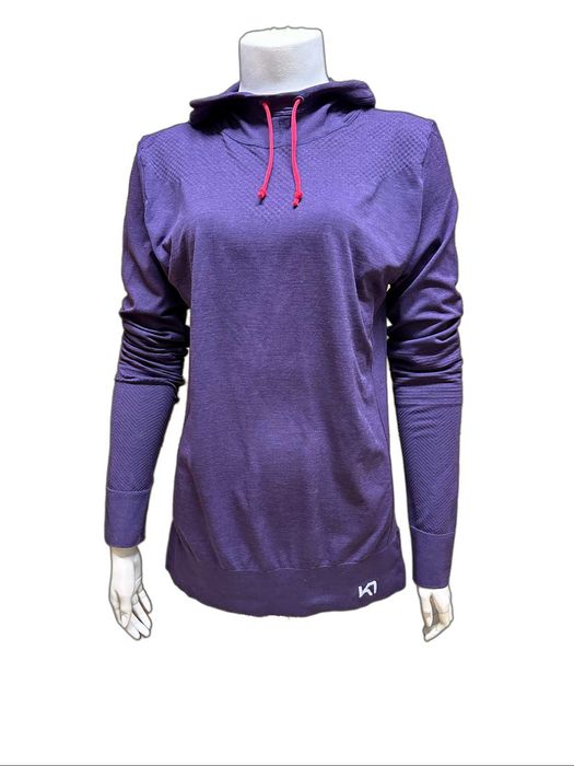KARI TRAA damska cienka bluza techniczna z kapturem do biegania L/XL