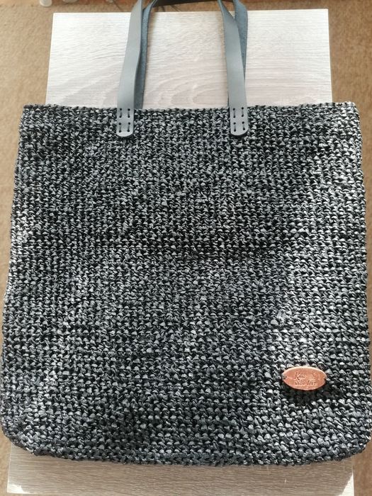 Сумка шопер из натуральной рафии