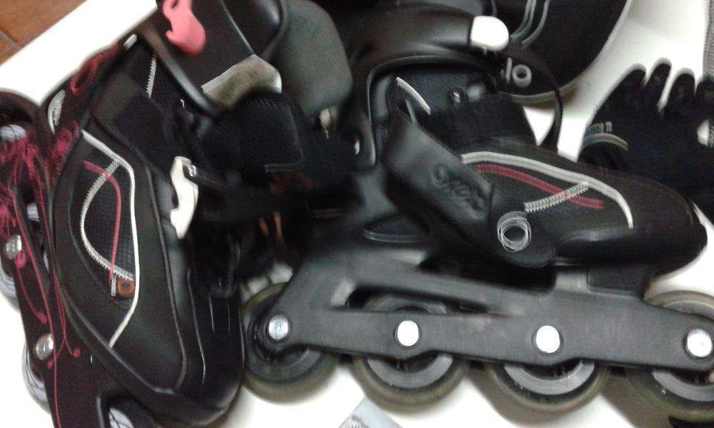 Patins em linha / Conjunto (Como novo)