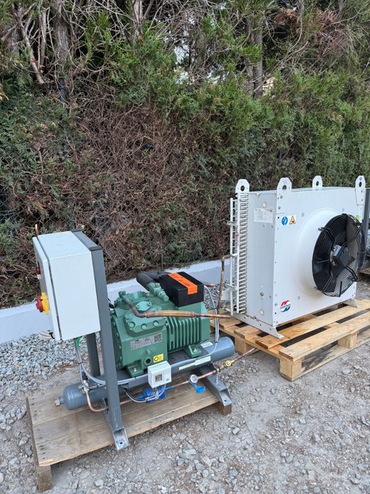 Agregat chłodniczy sprężarka Bitzer 4EES-4Y-40S Skraplacz Komplet