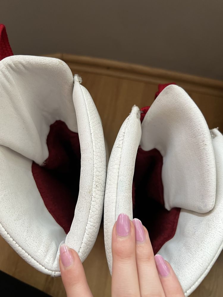 Buty skórzane wysokie kozaki ociepane wiązane tommy hilfiger