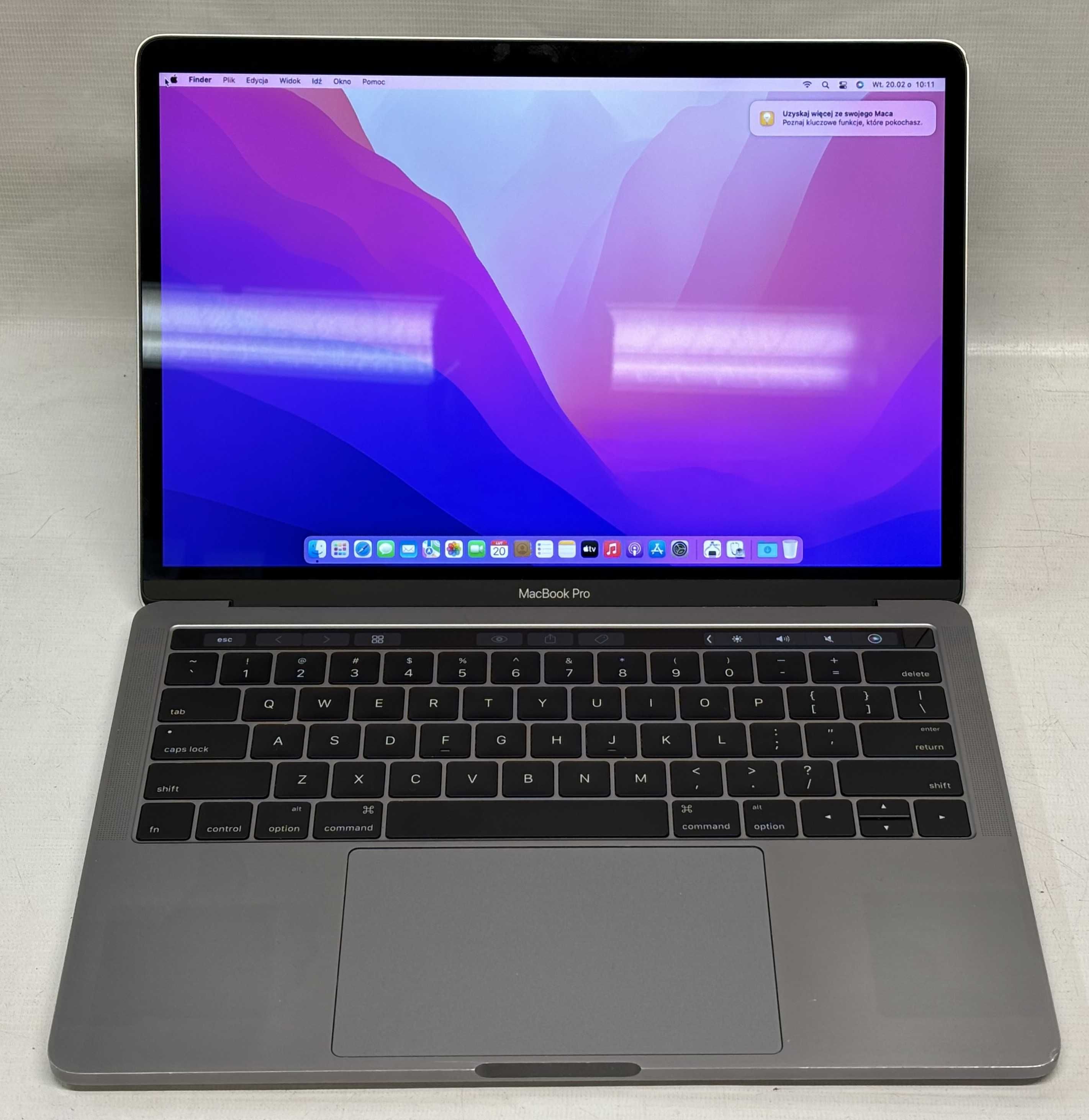 Laptop Apple Macbook Pro 13 A1706 13,3" Intel i7 16 GB/256 GB 33 CYKLE