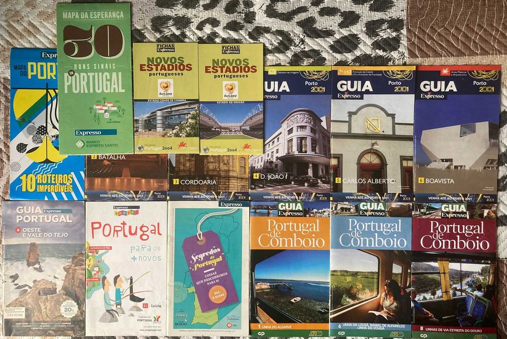 Conjunto de 15 Guias e Mapas Expresso Variados