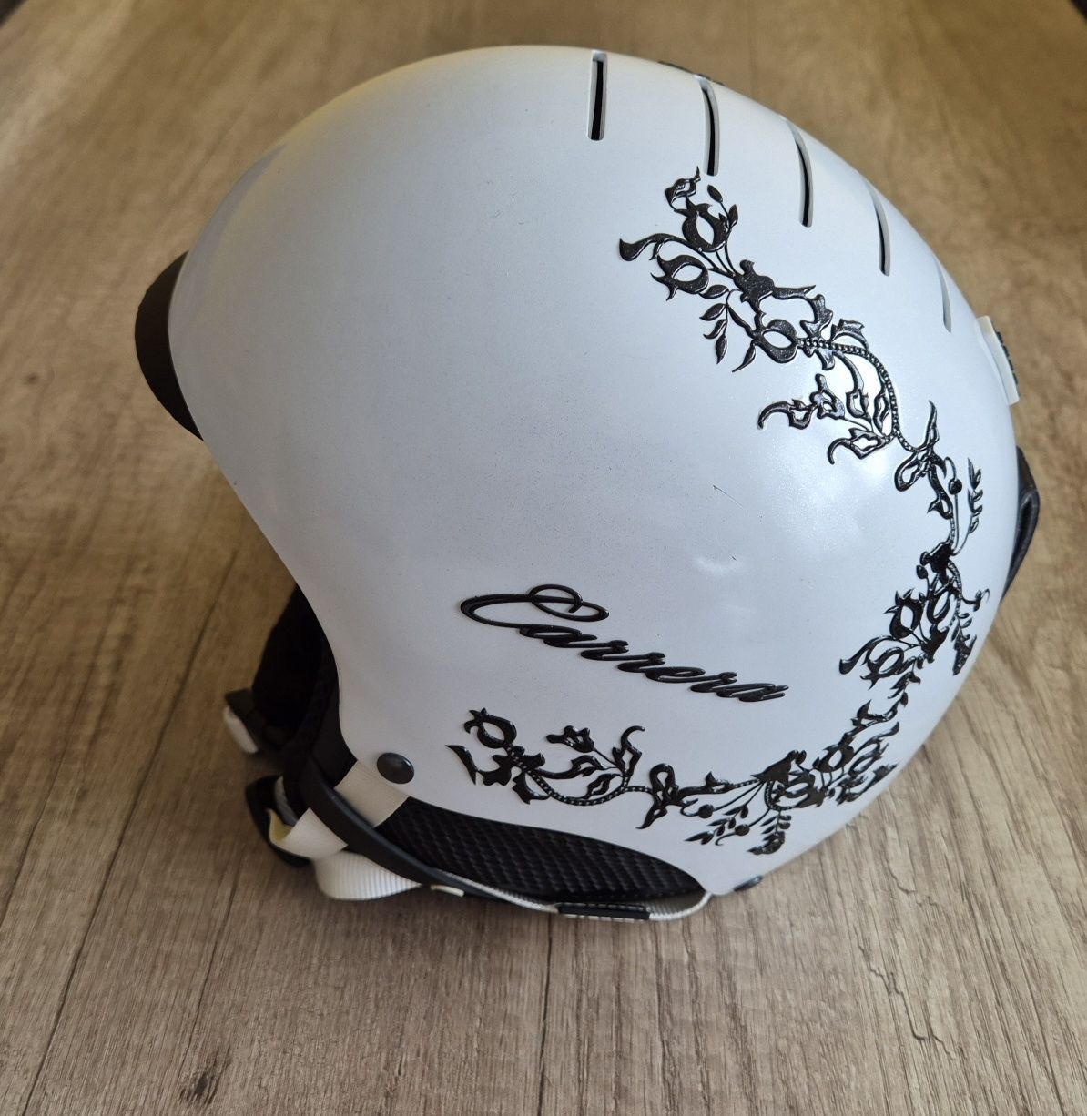 Kask narciarski Carrera Perla 59-61 cm + gogle+ kominiarka
