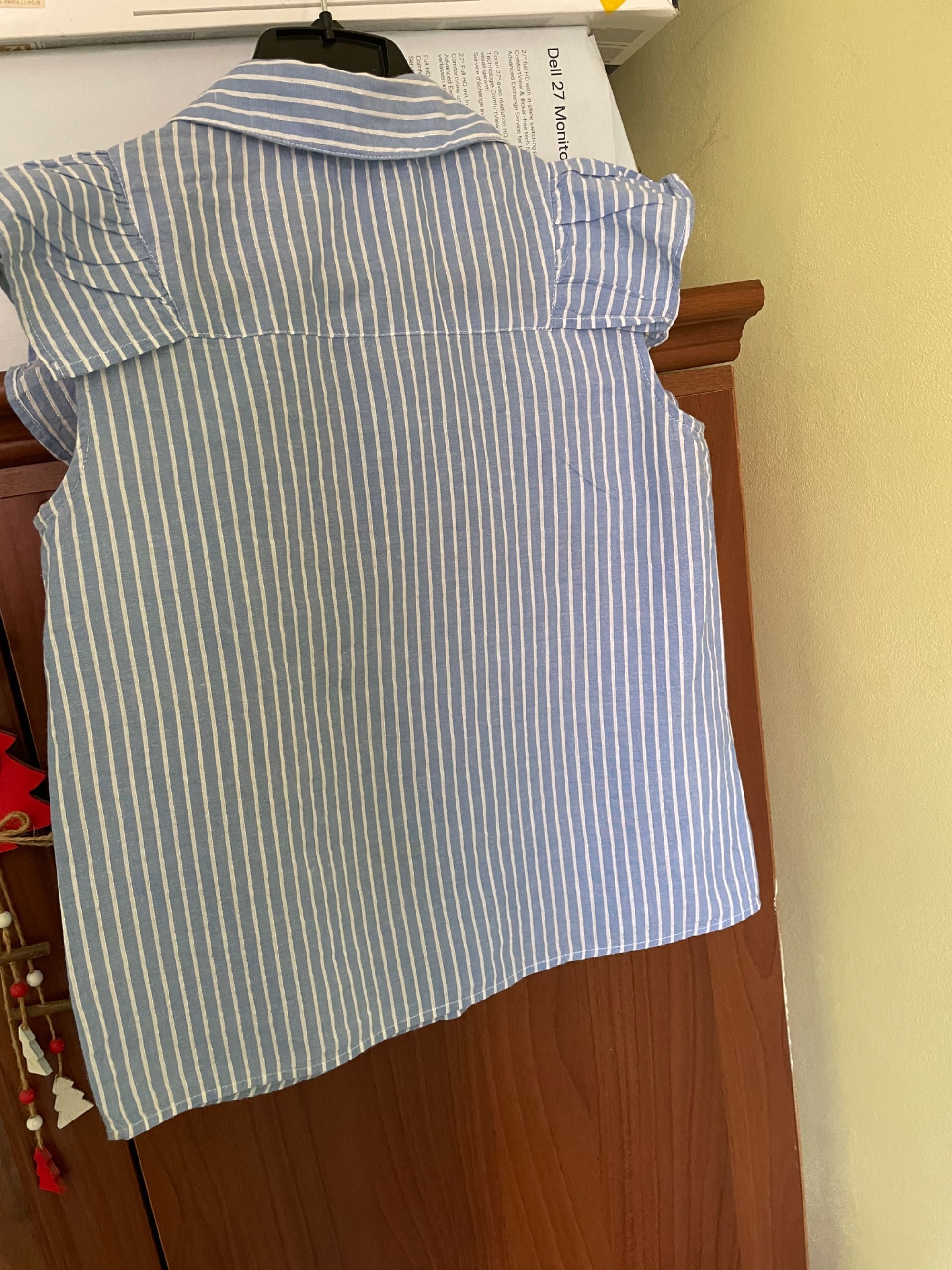 Блуза сорочка Mango в полоску