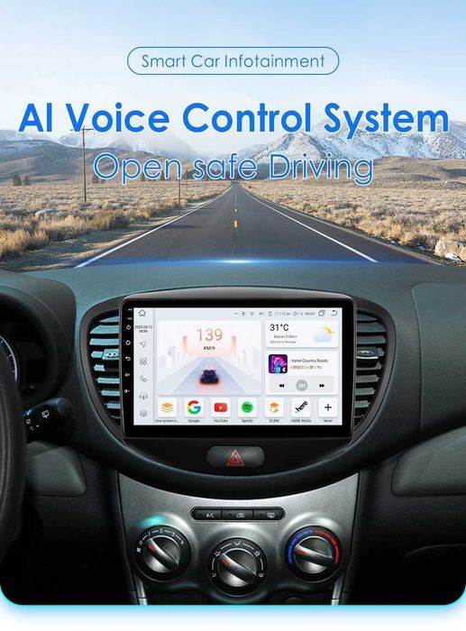 Radio Android 12 Hyundai I10 07-13r wifi Bluetooth gps
