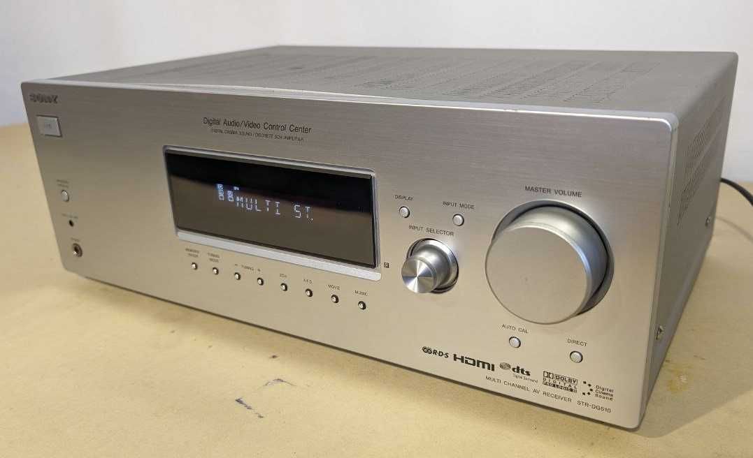 5.1 Ресивер Sony STR-DG510,має FM,100 Вт,HDMI,Dolby,Optical,8-16 Ом,