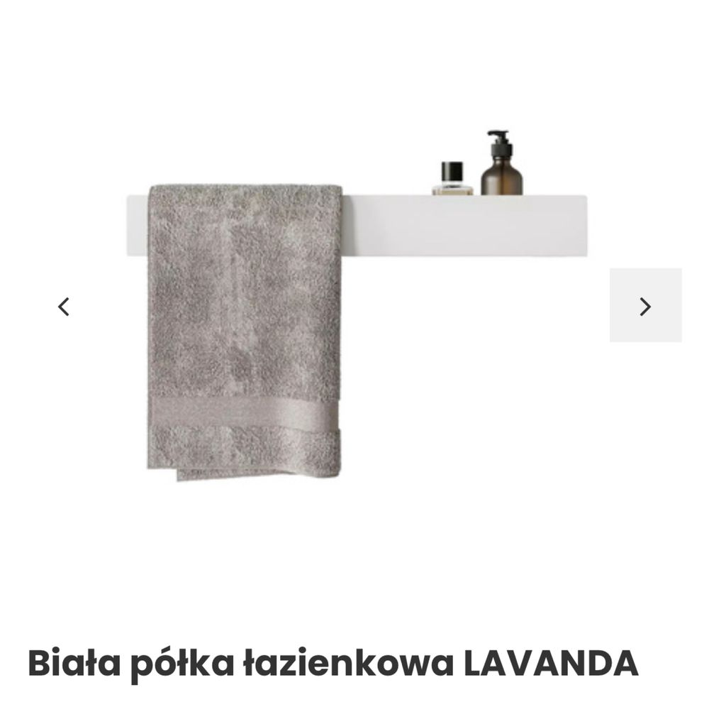 Półka łazienkowa stal nierdzewna