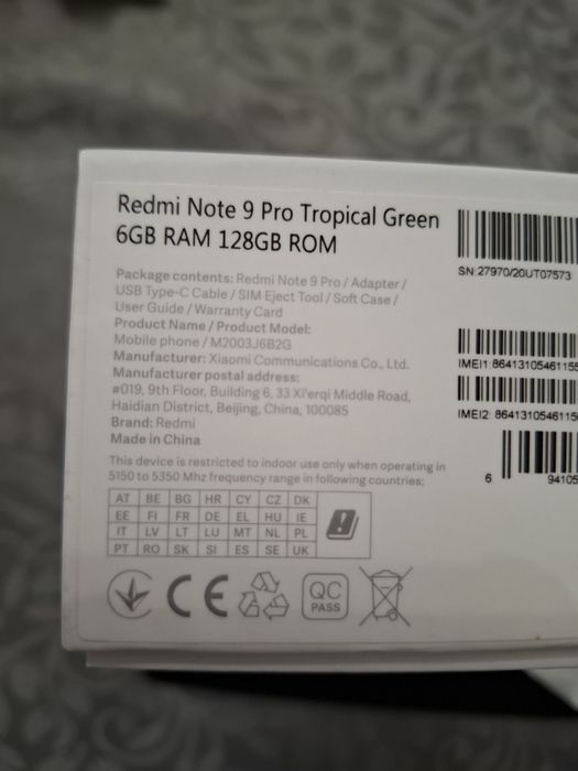 Xiaomi redmi note 9 pro Como novo!!!