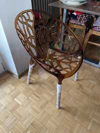 Krzesla siesta exclusive CRYSTAL amber 4 sztuki designerskie