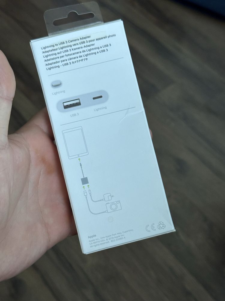 Адаптер Apple Lightning to USB 3 Camera Adapter (MK0W2)