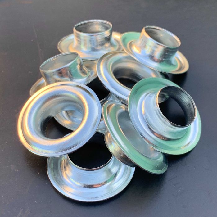 Люверсы оцинкованные 12мм-05мм толщина метала, висота 7мм 500шт