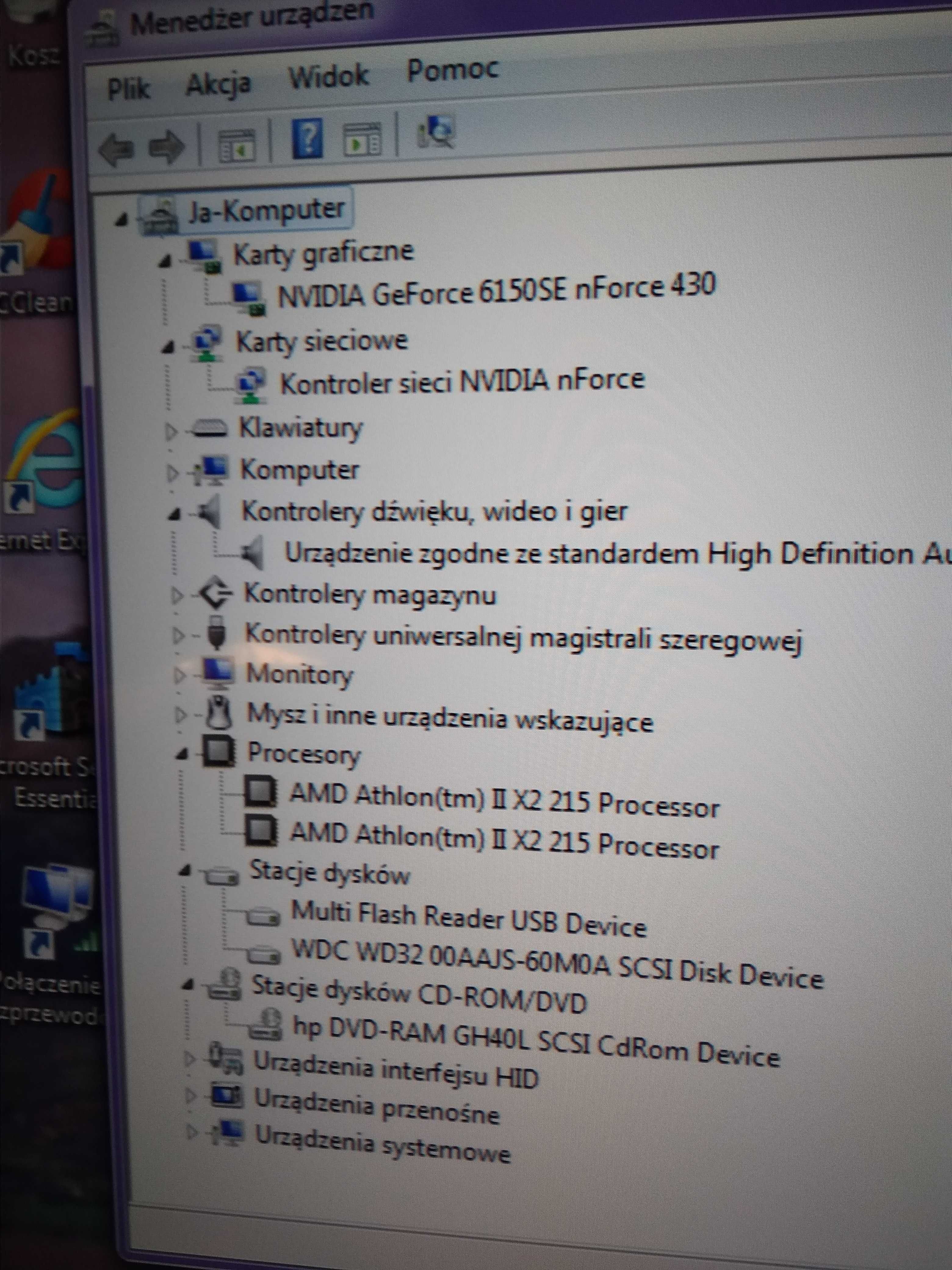 Komputer HP Compaq + Monitor HP