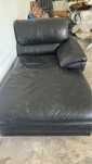 Sofa com chaise longue em pele para recuperar