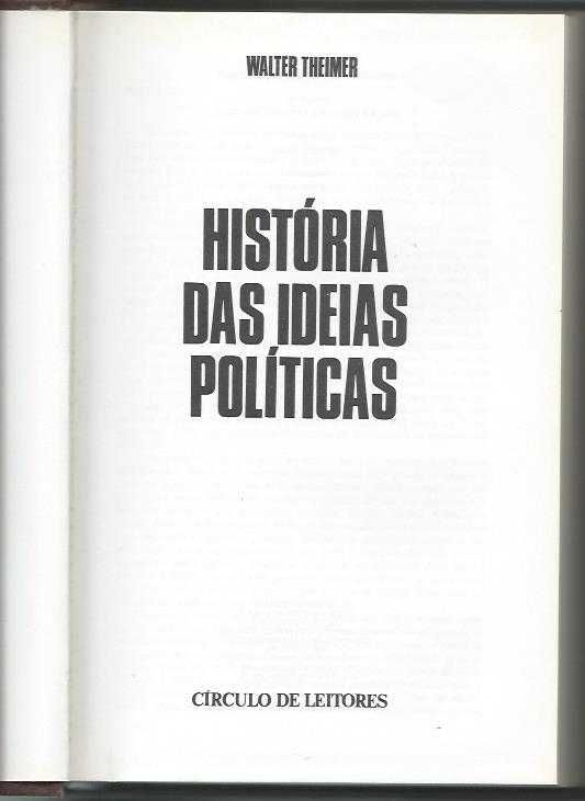 História das ideias políticas – Walter Theimer