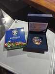 Moeda prata Proof 10€ Espanha UEFA euro 2024