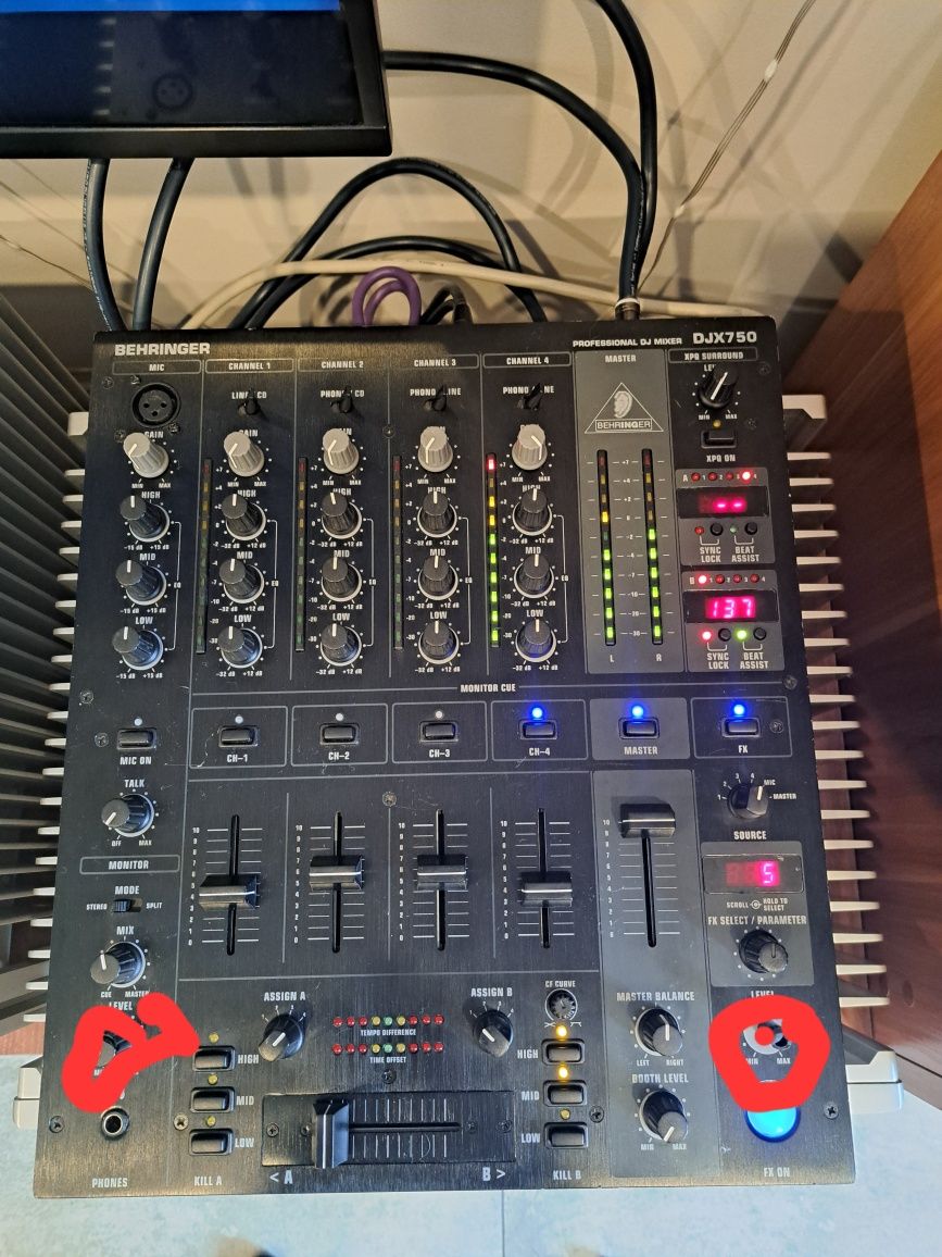 Behringer DJX750 professional DJ mixer mikser audio