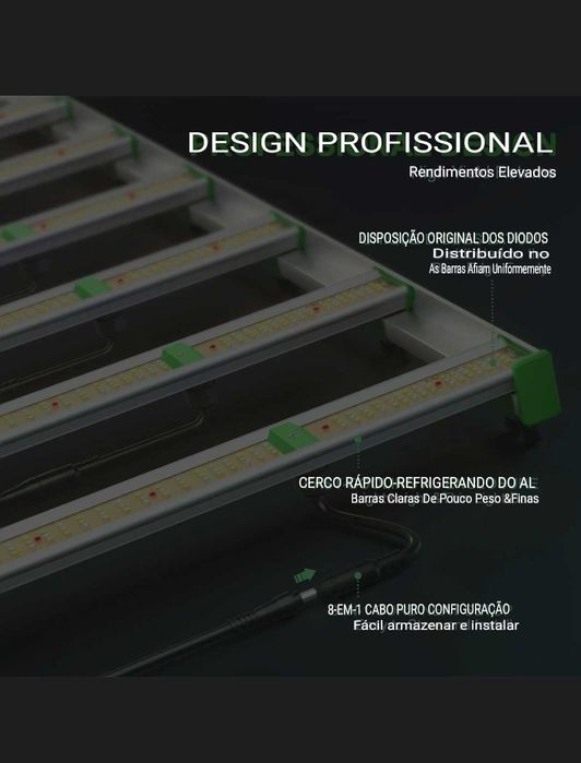 FC8000 Marshydro 800w iluminação led chip Samsung Lm301B indoor grow