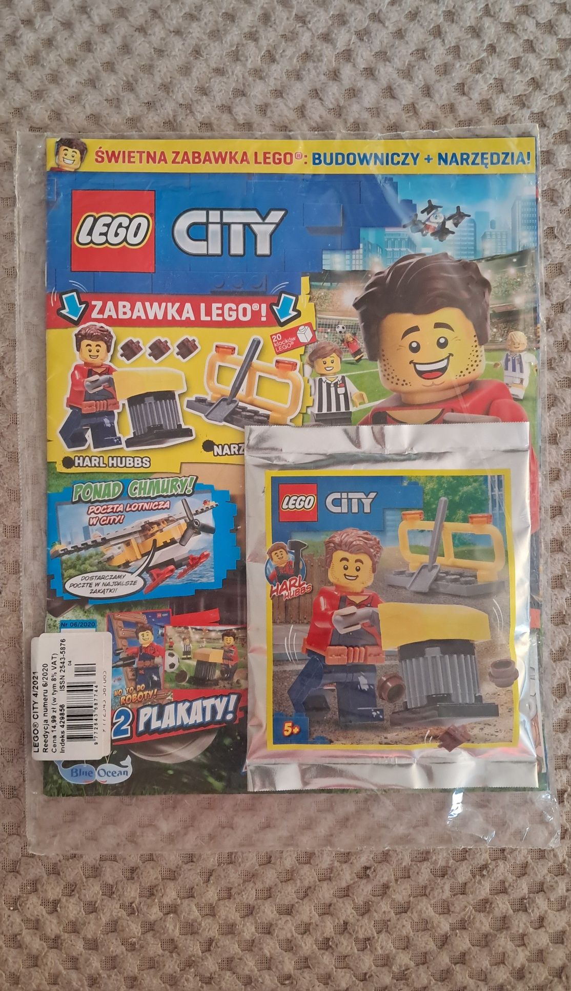 Lego City gazetka + figurka 4/2021 (Reedycja numeru 6/2020)
