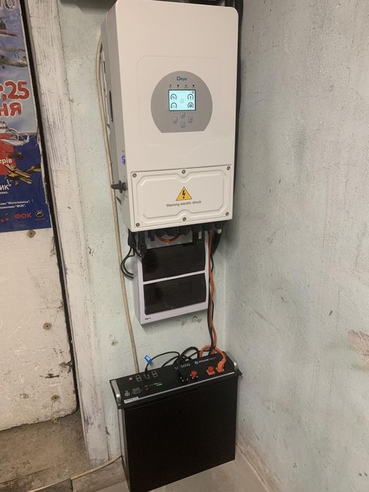 Deye. PYLONTECH. Інвертор,акумулятор.