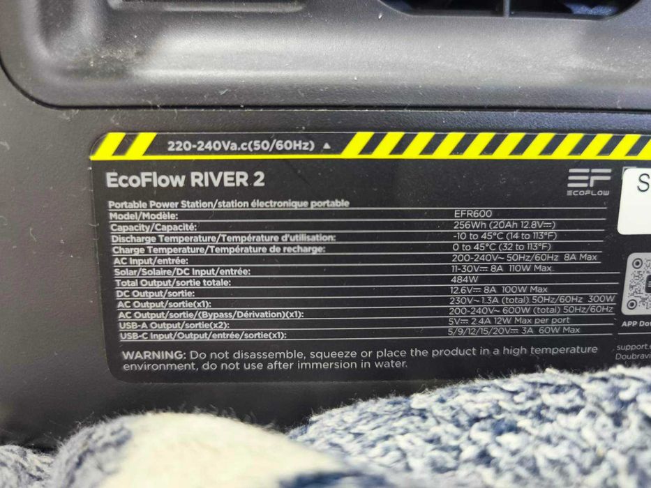 EcoFlow RIVER 2 зарядна станція 256Wh 300W 220-230V
