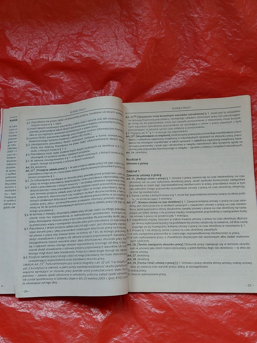 Czasopismo Kodeks Pracy 2005rok