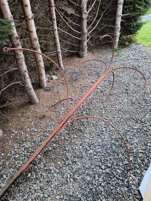 Kwietnik na doniczki, donice, wysoki, 7 ramion, Chmielnik k. Rz.