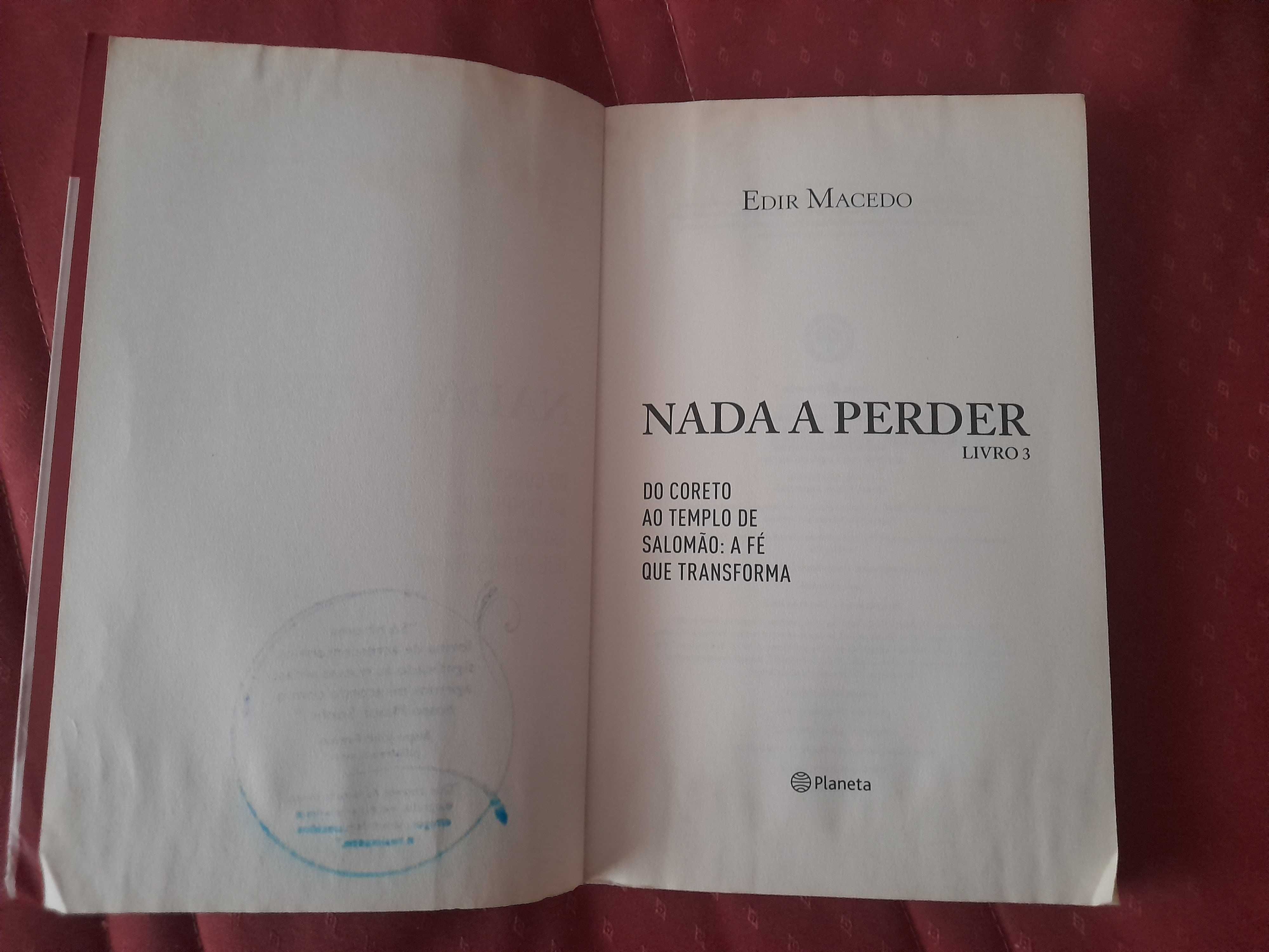 Livro "Nada a Perder" de Edir Macedo