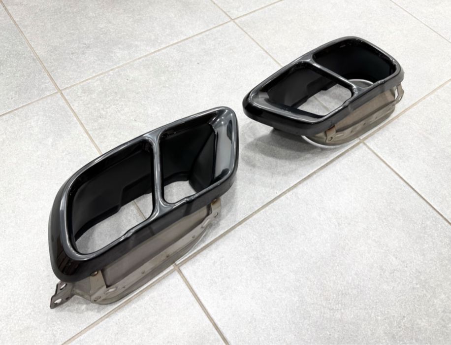 Насадки на выхлопные трубы M50i LCI BMW X5 G05 X6 G06 X7 G07 черные