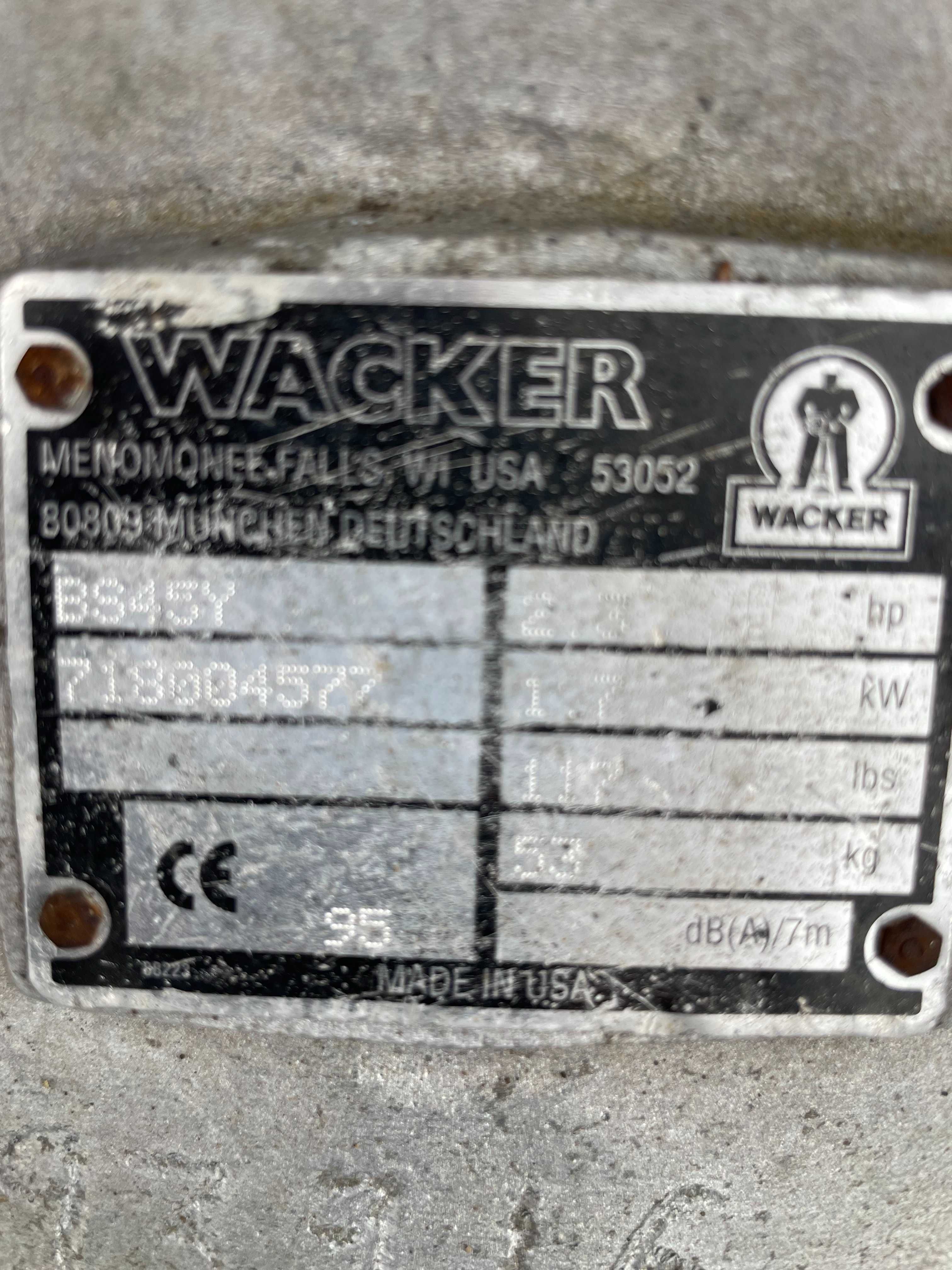 Stopa wibracyjna skoczek WACKER BS45Y , DEFEKT