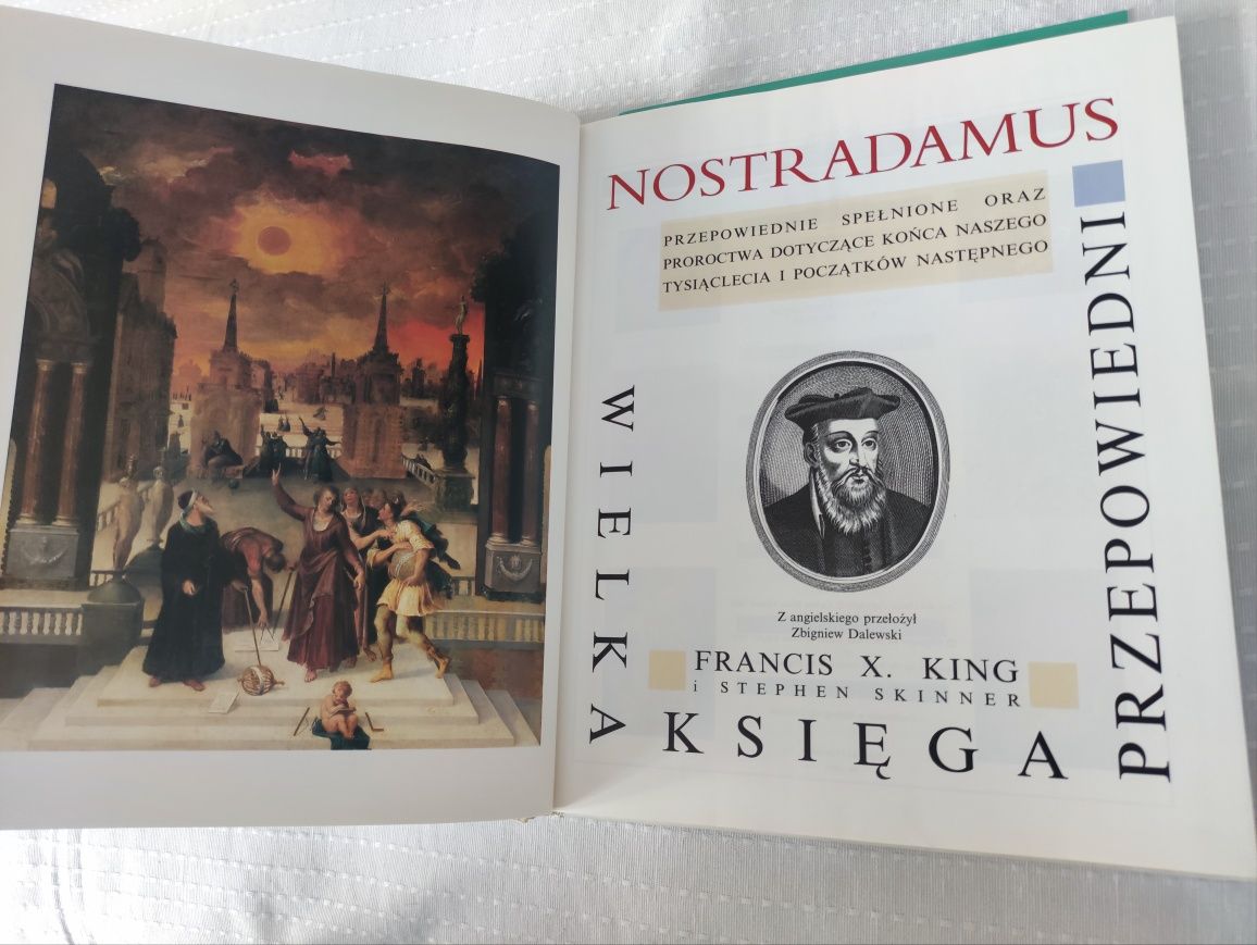 Książka Nostradamus Wielka Księga Przepowiedni Francis X. King rarytas